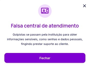 Falsa central de atendimento Falsa central de atendimento